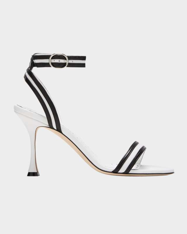 Chongasa Bicolor Ankle-Strap Sandals